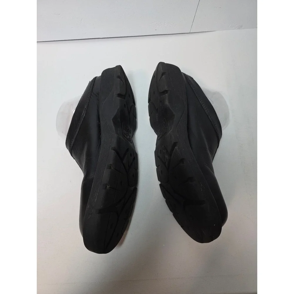 Dr. Martens‎ Vintage Black LeatherCenterSeam SlipOn MulesClogs AirWair Ms 7 Ws 8